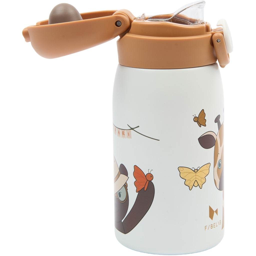 Fabelab Water Bottle - Small - Giraf Water Bottles Whisper White