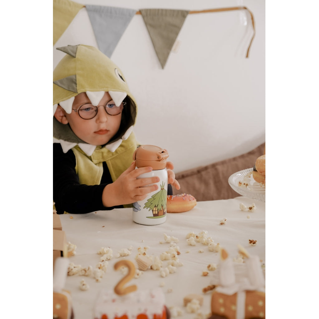 Fabelab Water Bottle - Small - Tiger Water Bottles Whisper White