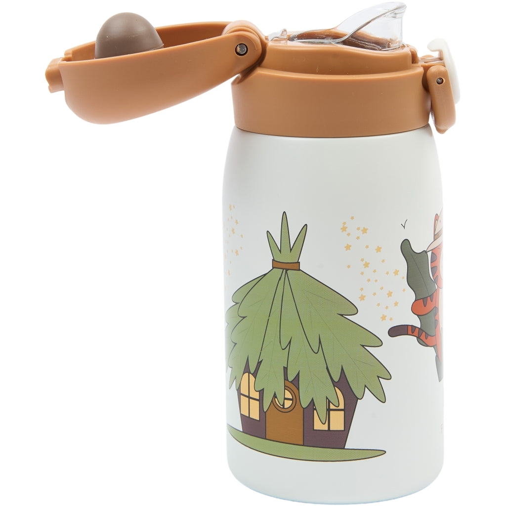 Fabelab Water Bottle - Small - Tiger Water Bottles Whisper White