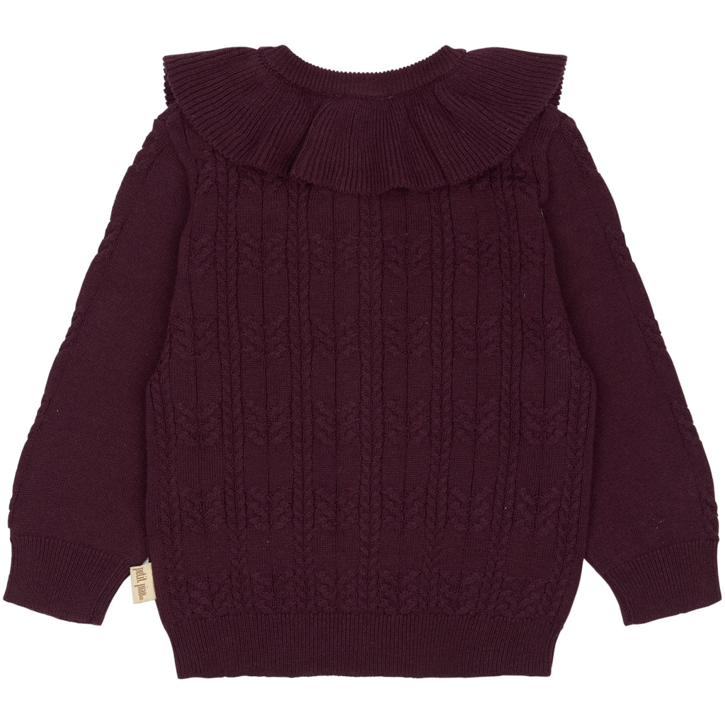 PETIT PIAO ppDalia Cardigan Knit Cardigan Dark Grape