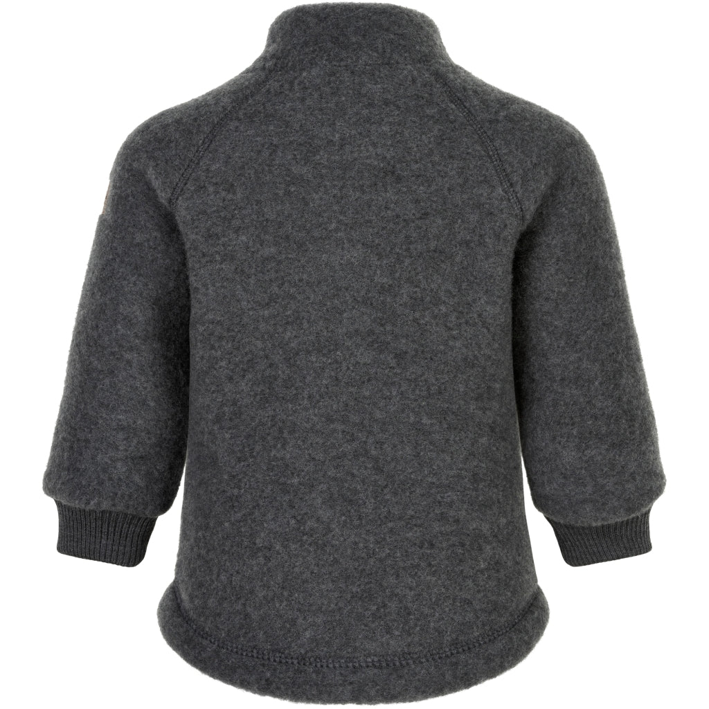 Mikk-Line Junior Uldjakke Uld Anthracite Melange