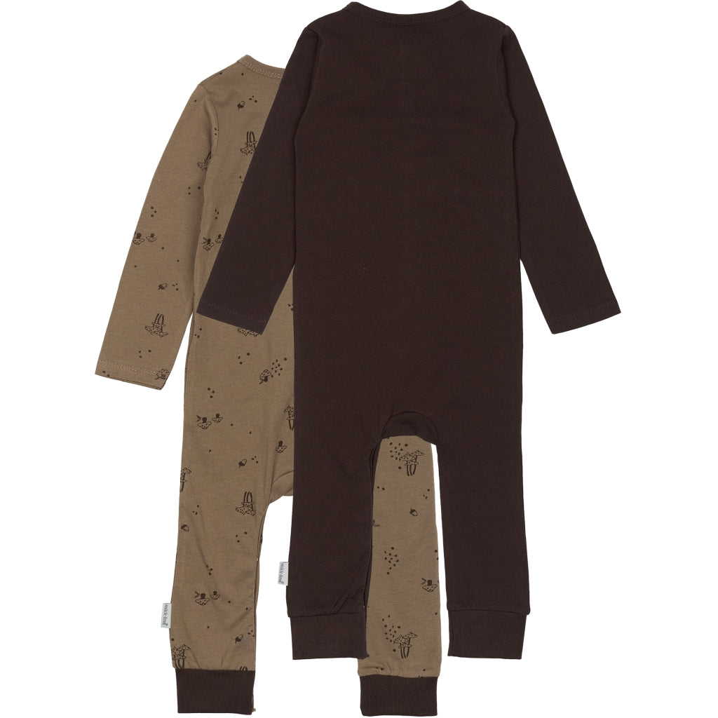 Mikk-Line 2-Pack Night Suit 2 pack Chocolate Chip