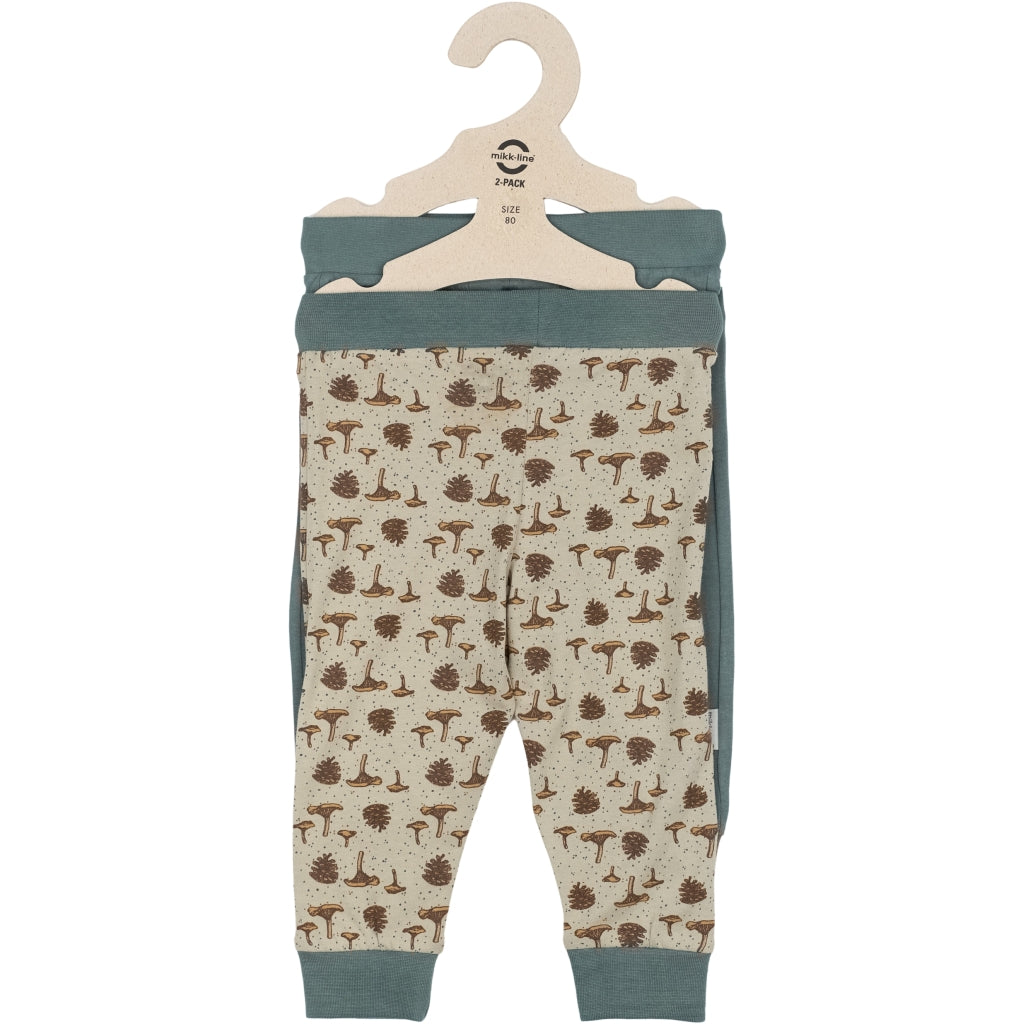 Mikk-Line 2-Pak Leggings Leggings Balsam Green