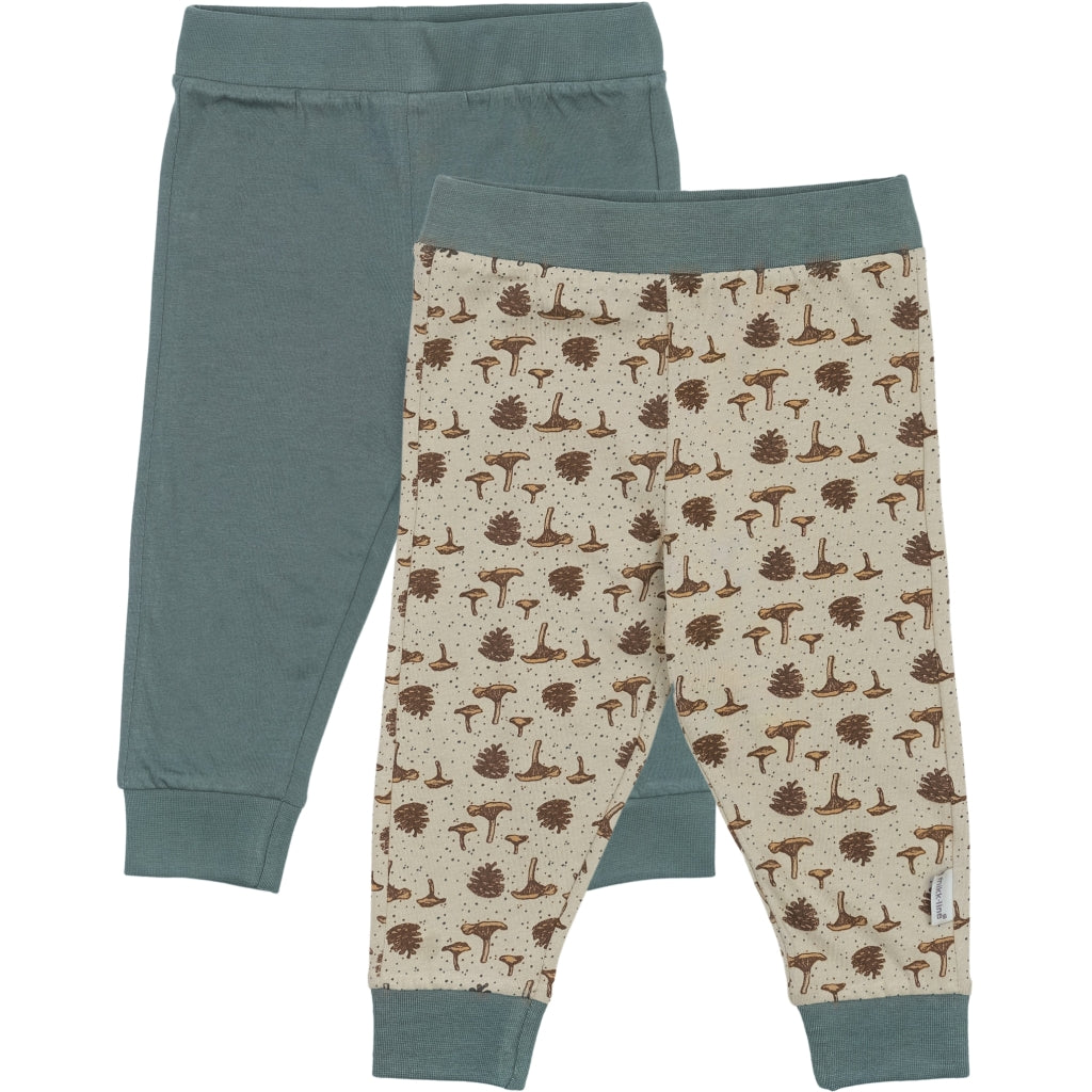 Mikk-Line 2-Pak Leggings Leggings Balsam Green