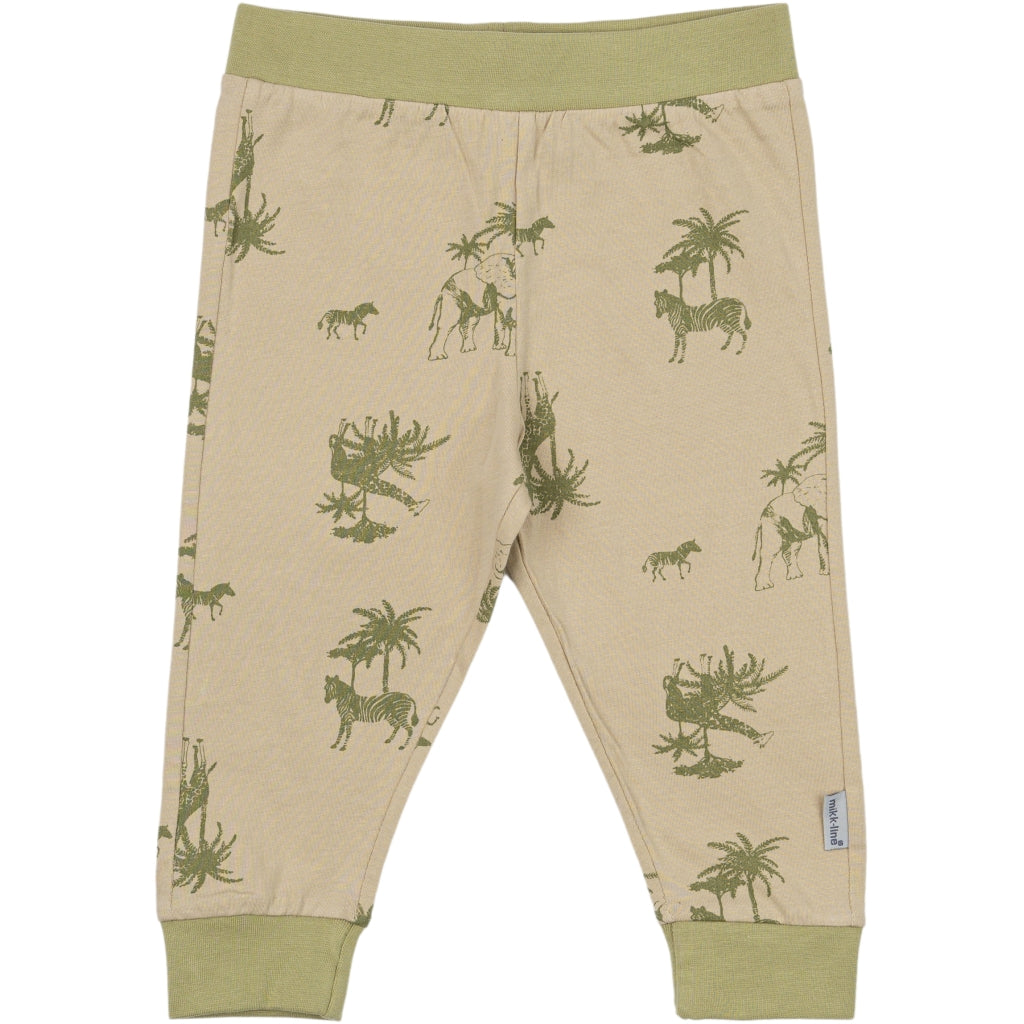 Mikk-Line 2-Pak Leggings Leggings Gray green