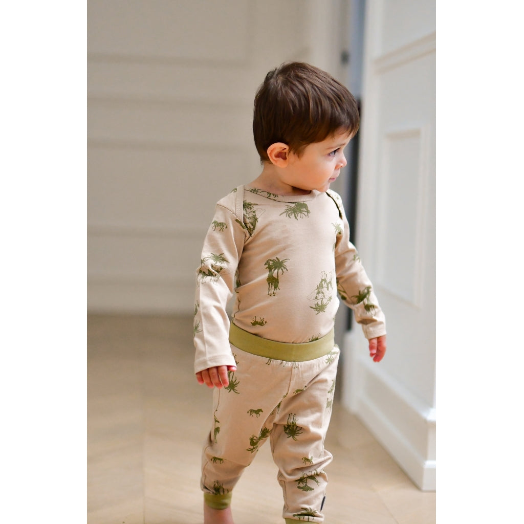 Mikk-Line 2-Pak Leggings Leggings Gray green