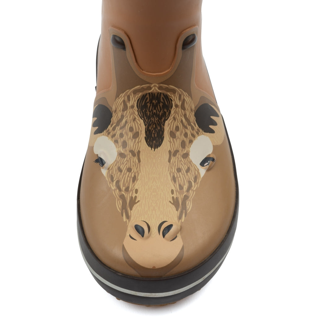 Mikk-Line 3D Gummistøvler (Giraf) Støvler og gummistøvler Brown sugar
