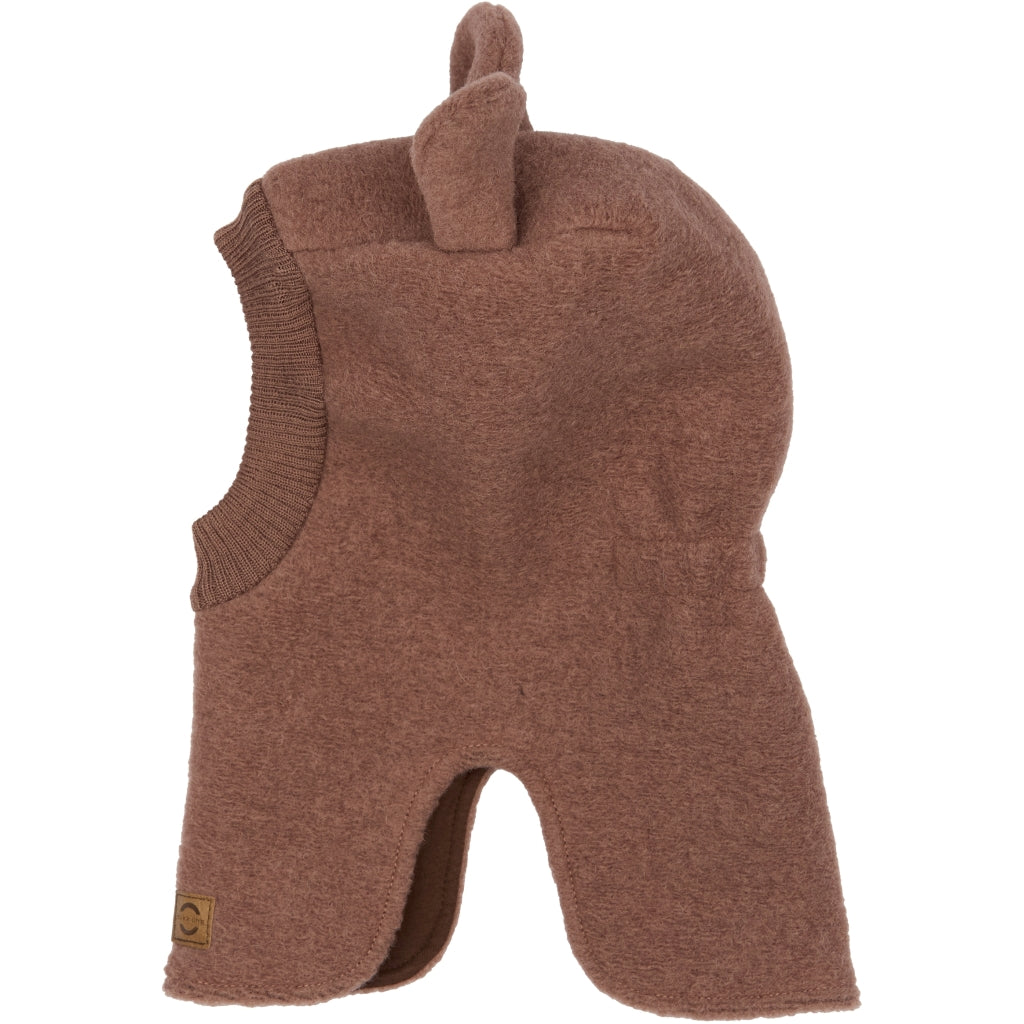 Mikk-Line Airwool Balaclava w Ears Airwool & Knit Burlwood