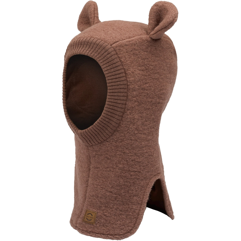 Mikk-Line Airwool Balaclava w Ears Airwool & Knit Burlwood