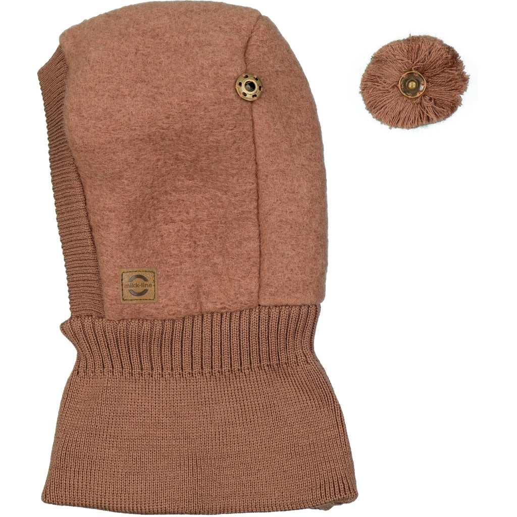 Mikk-Line Airwool Balaclava w Knit Airwool & Knit Burlwood