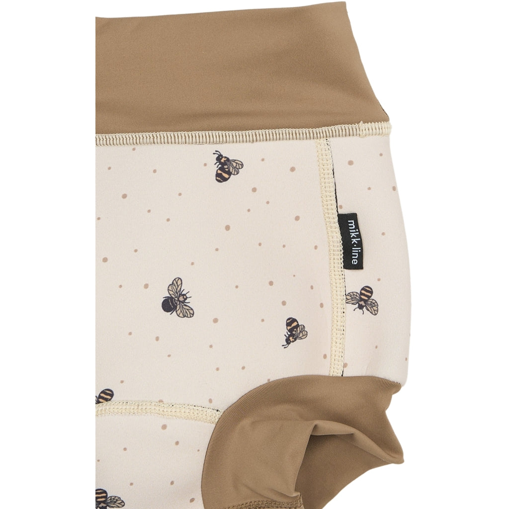 Mikk-Line Baby Badebukser UV 50+ (Mønstret) Badetøj Bumble Bee AOP
