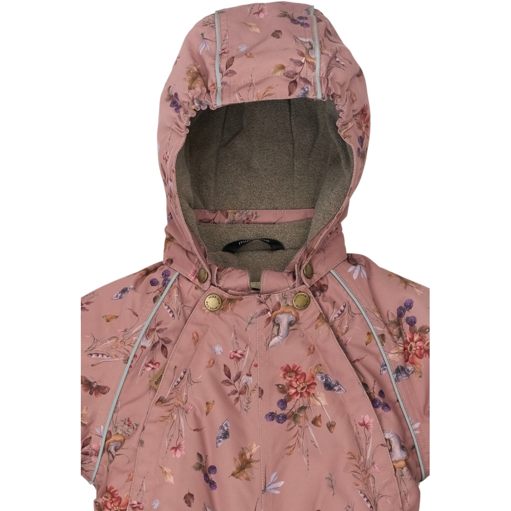 Mikk-Line Baby Flyverdragt Polyester & Blomster Print Flyverdragter Burlwood