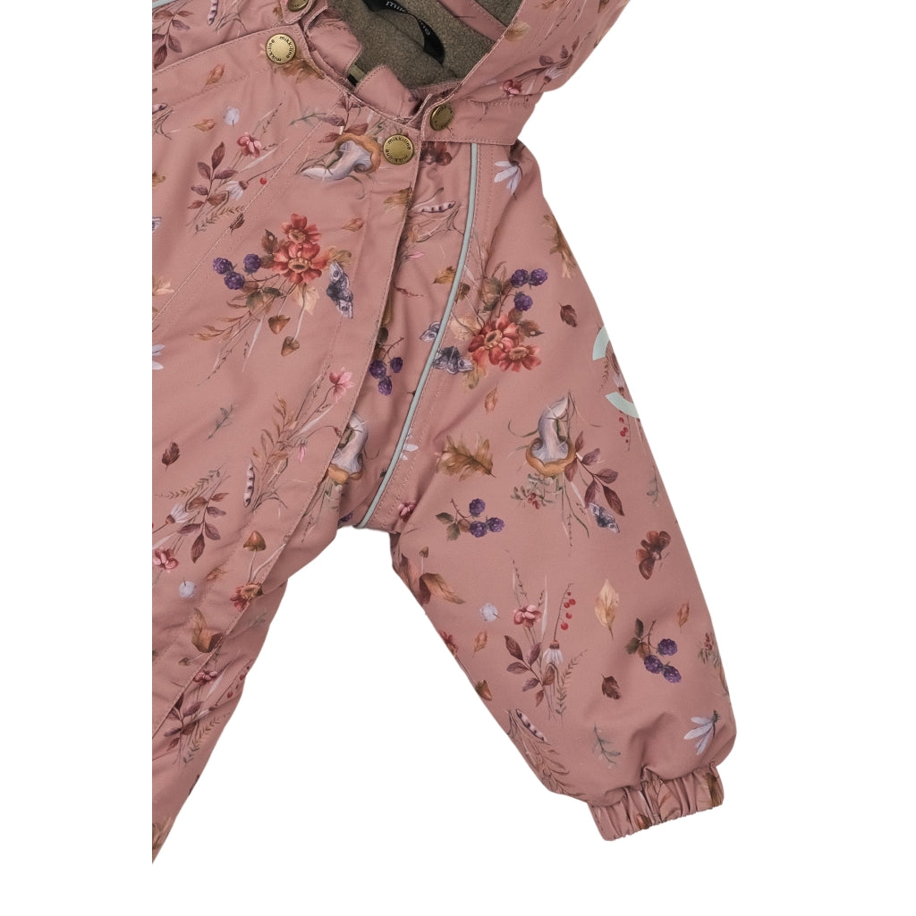 Mikk-Line Baby Flyverdragt Polyester & Blomster Print Flyverdragter Burlwood