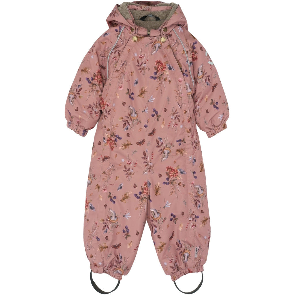 Mikk-Line Baby Flyverdragt Polyester & Blomster Print Flyverdragter Burlwood