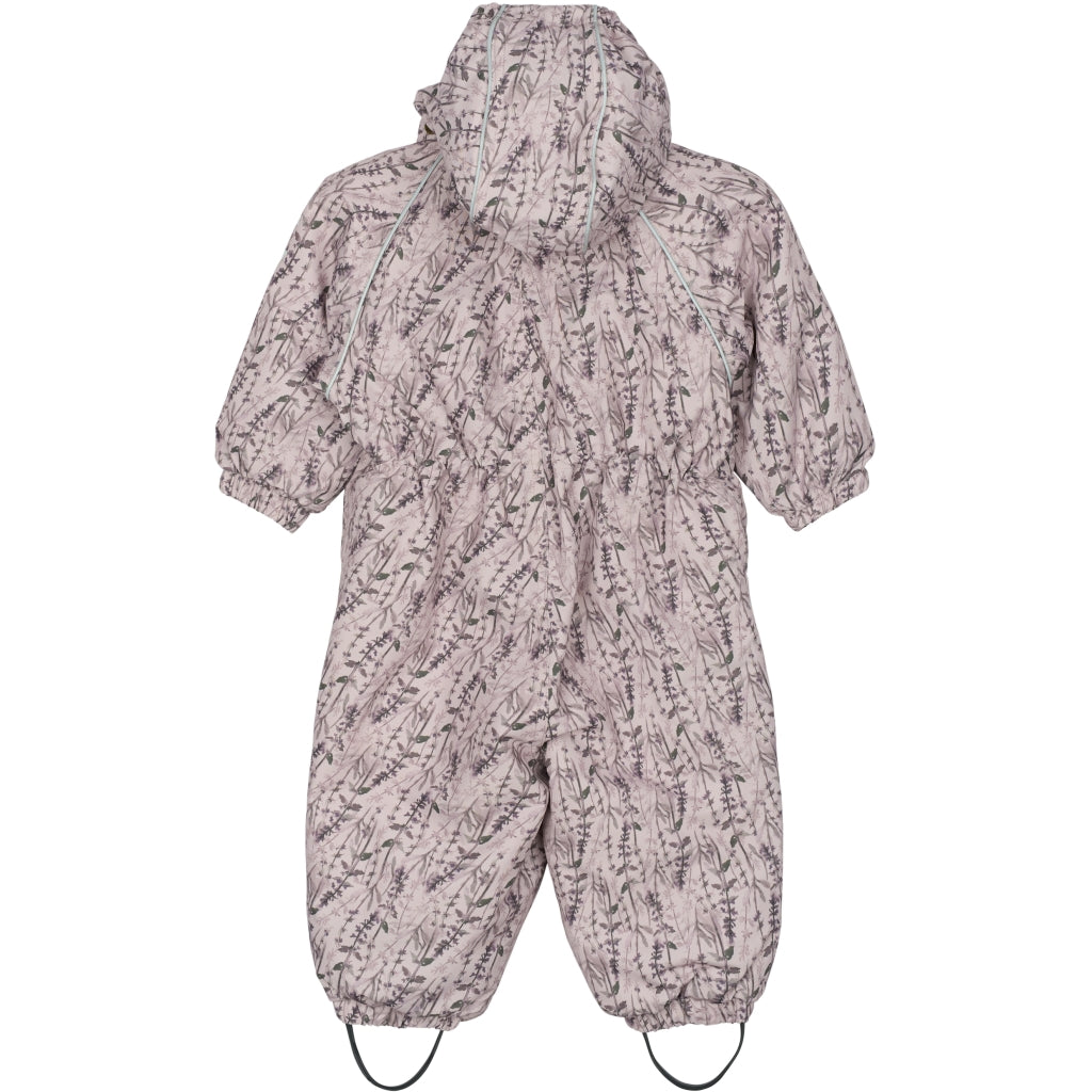 Mikk-Line Baby Flyverdragt Polyester & Blomster Print Flyverdragter Cloud Gray