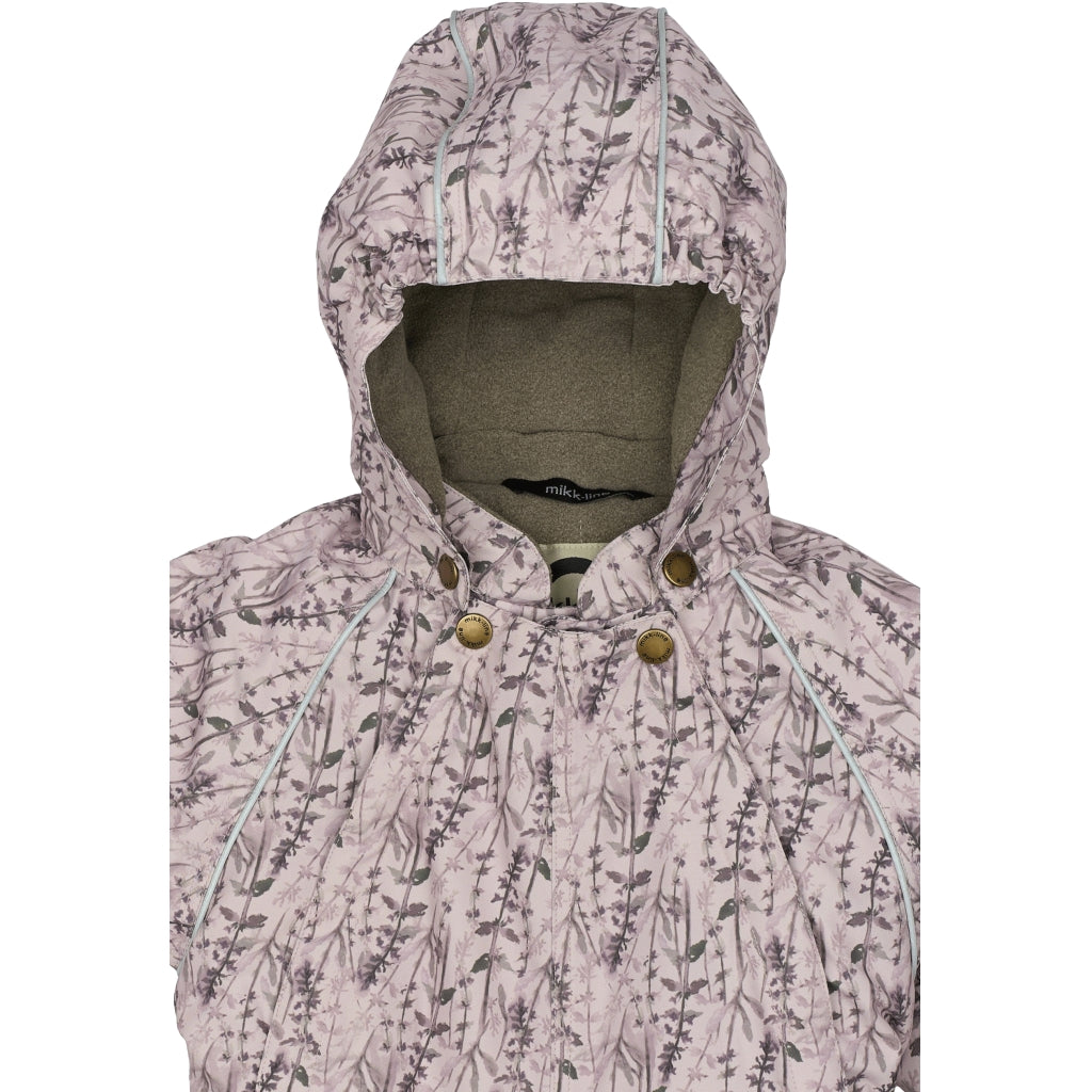 Mikk-Line Baby Flyverdragt Polyester & Blomster Print Flyverdragter Cloud Gray