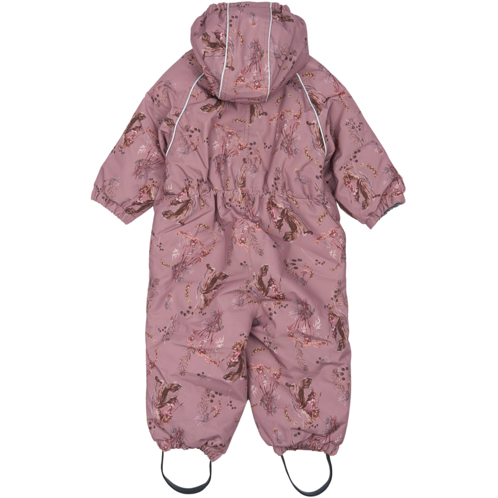 Mikk-Line Baby Flyverdragt Polyester & Blomster Print Flyverdragter Twilight Mauve