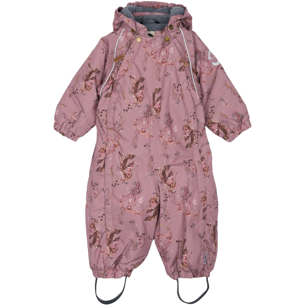 Mikk-Line Baby Flyverdragt Polyester & Blomster Print Flyverdragter Twilight Mauve