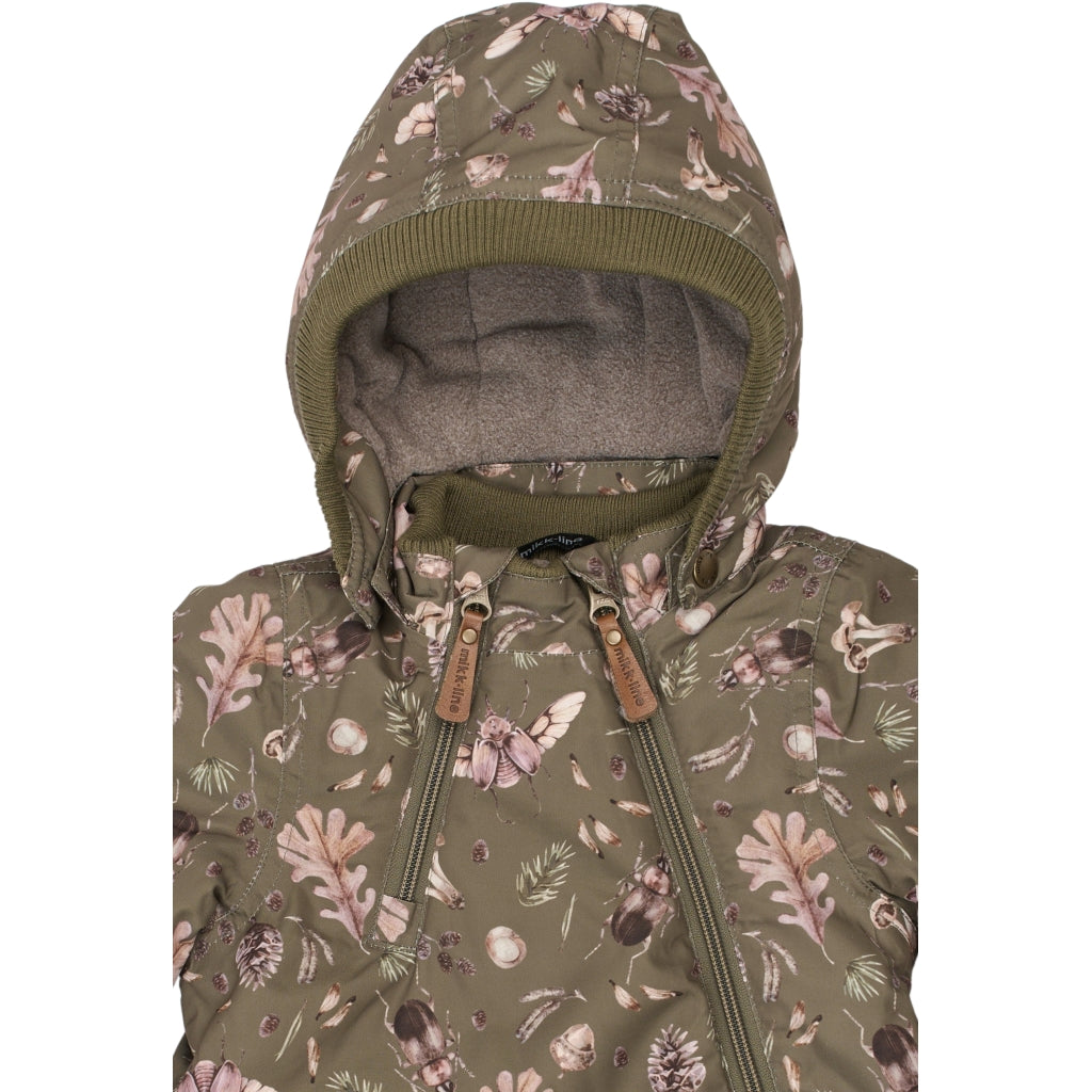 Mikk-Line Baby Flyverdragt Polyester & Blomster Print Jakker Burnt Olive