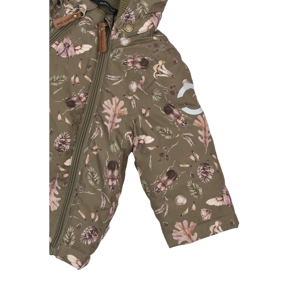 Mikk-Line Baby Flyverdragt Polyester & Blomster Print Jakker Burnt Olive
