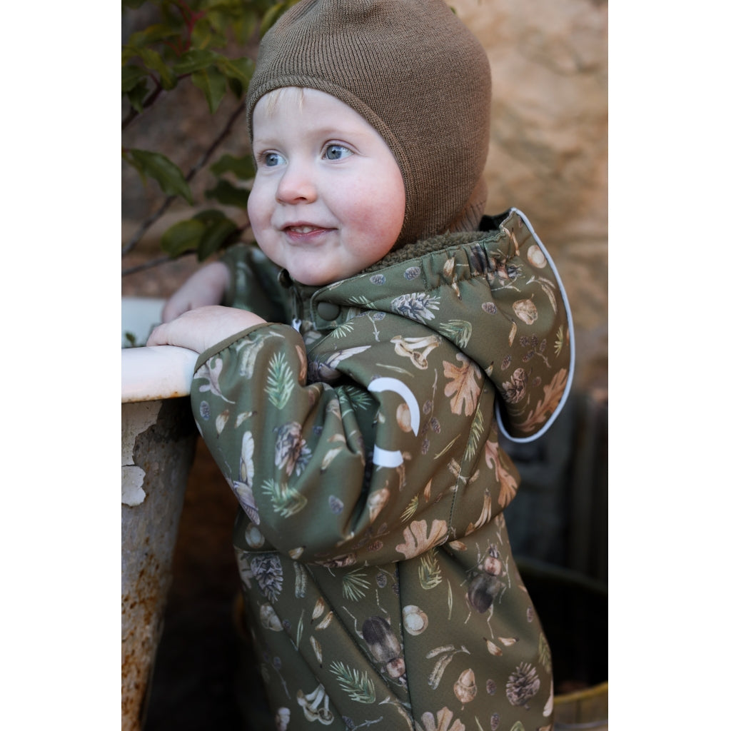 Mikk-Line Baby Flyverdragt Polyester & Blomster Print Jakker Burnt Olive
