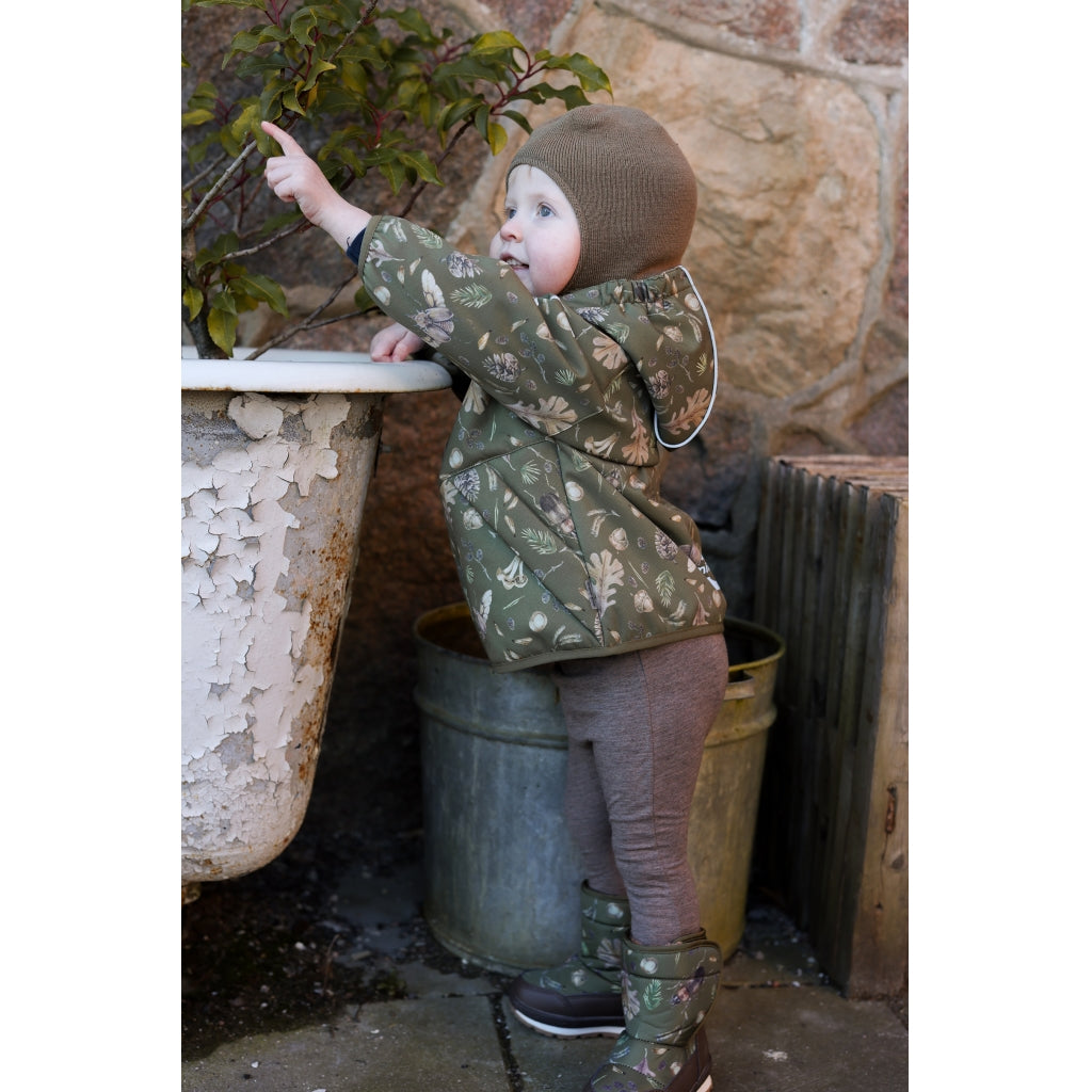 Mikk-Line Baby Flyverdragt Polyester & Blomster Print Jakker Burnt Olive