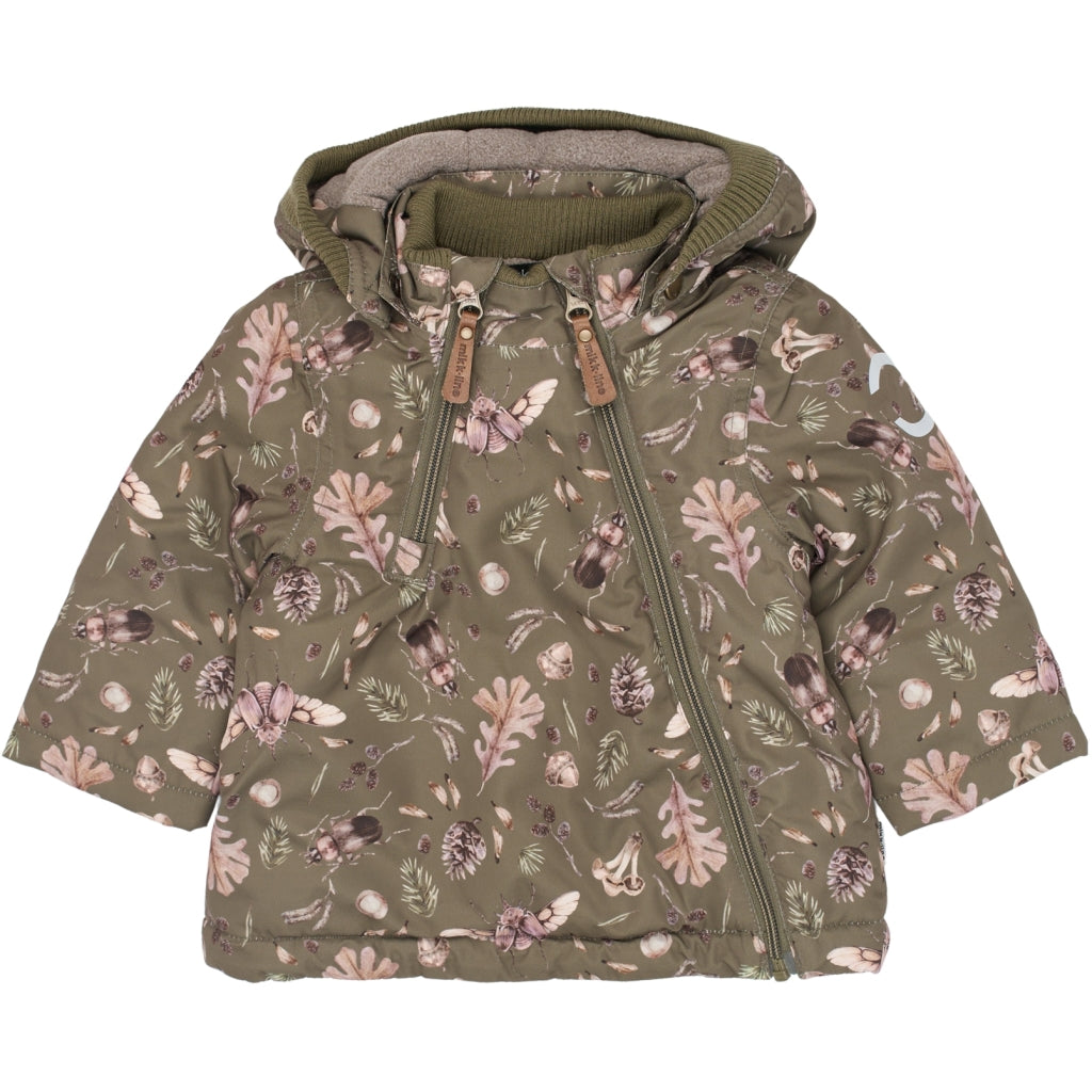 Mikk-Line Baby Flyverdragt Polyester & Blomster Print Jakker Burnt Olive