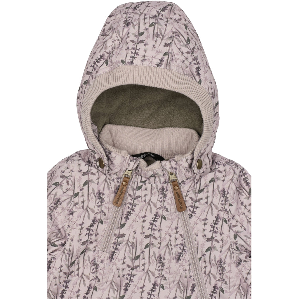 Mikk-Line Baby Flyverdragt Polyester & Blomster Print Jakker Cloud Gray