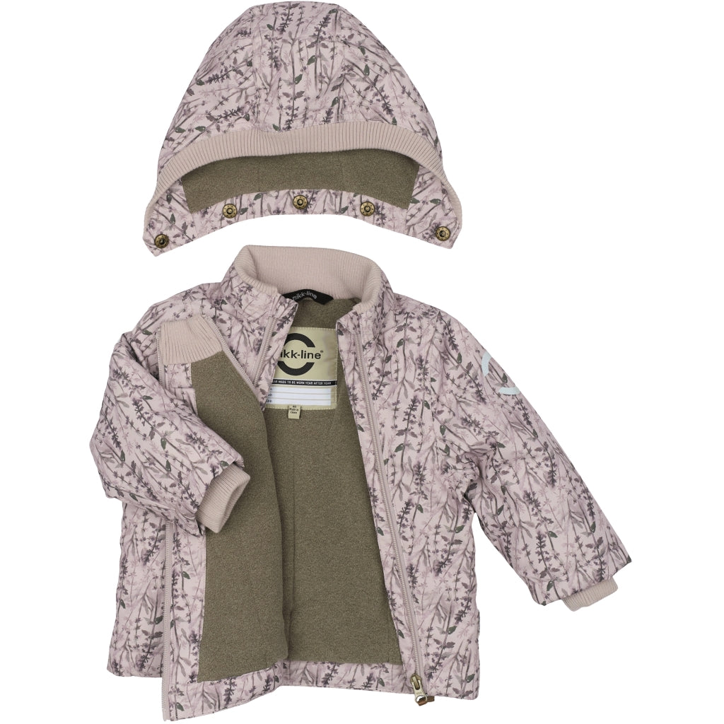 Mikk-Line Baby Flyverdragt Polyester & Blomster Print Jakker Cloud Gray