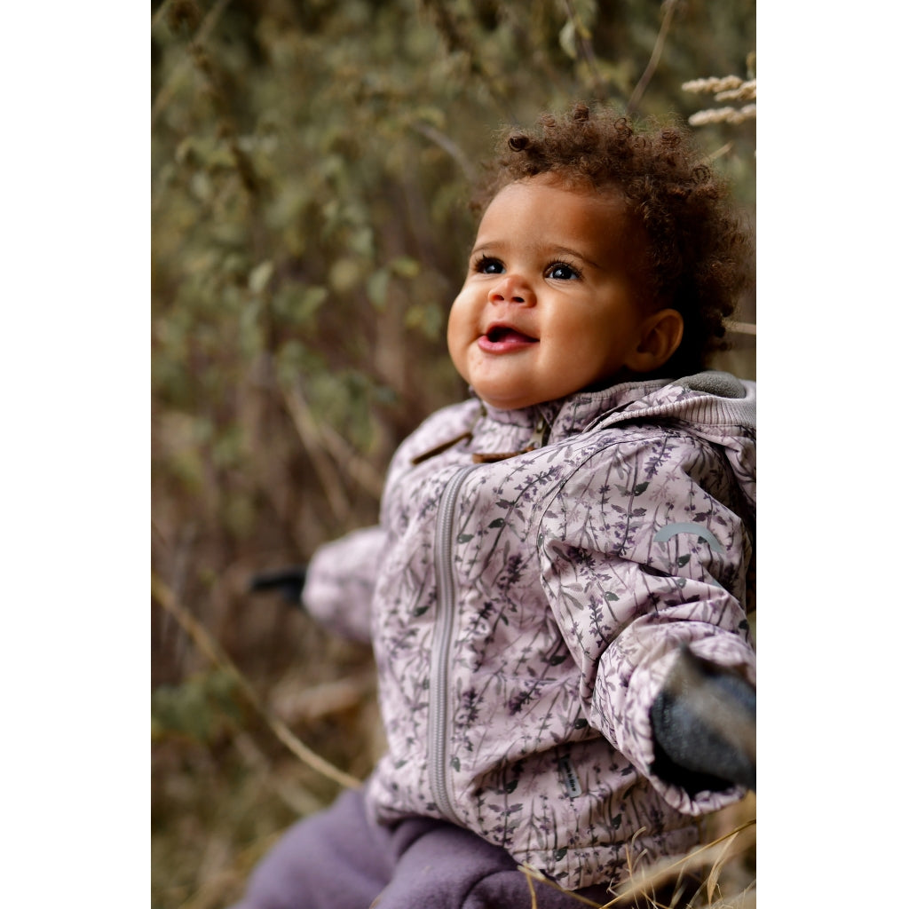 Mikk-Line Baby Flyverdragt Polyester & Blomster Print Jakker Cloud Gray