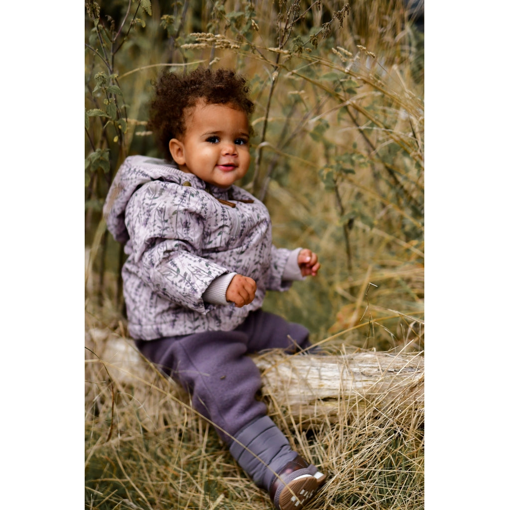 Mikk-Line Baby Flyverdragt Polyester & Blomster Print Jakker Cloud Gray