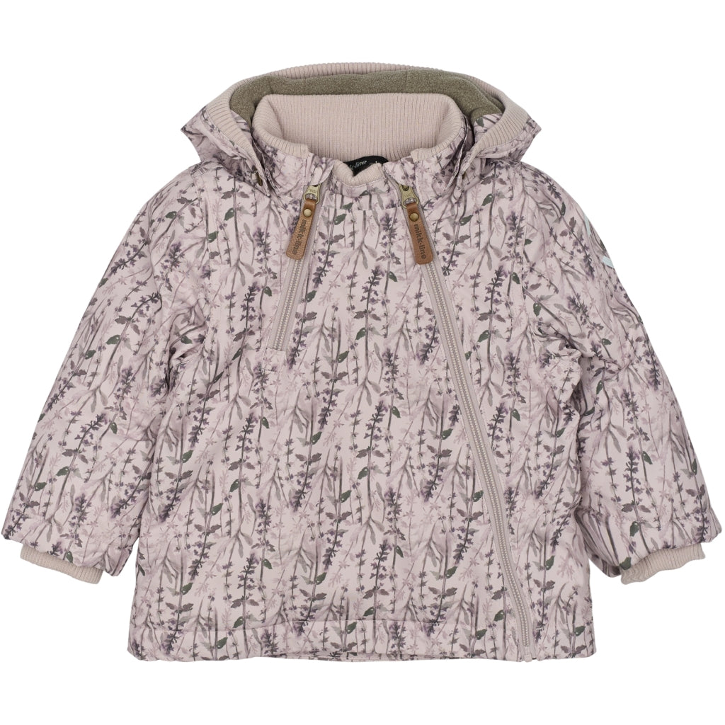 Mikk-Line Baby Flyverdragt Polyester & Blomster Print Jakker Cloud Gray
