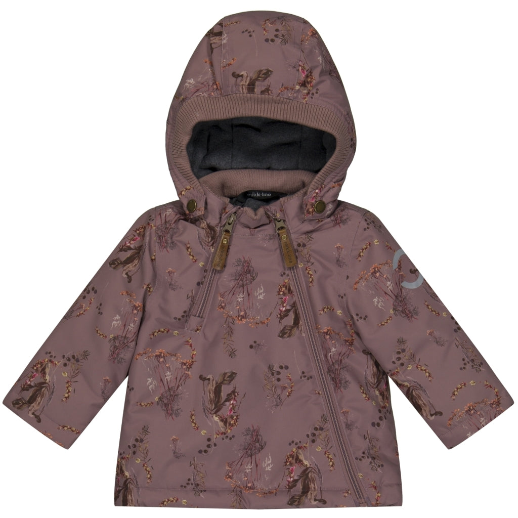 Mikk-Line Baby Flyverdragt Polyester & Blomster Print Jakker Twilight Mauve