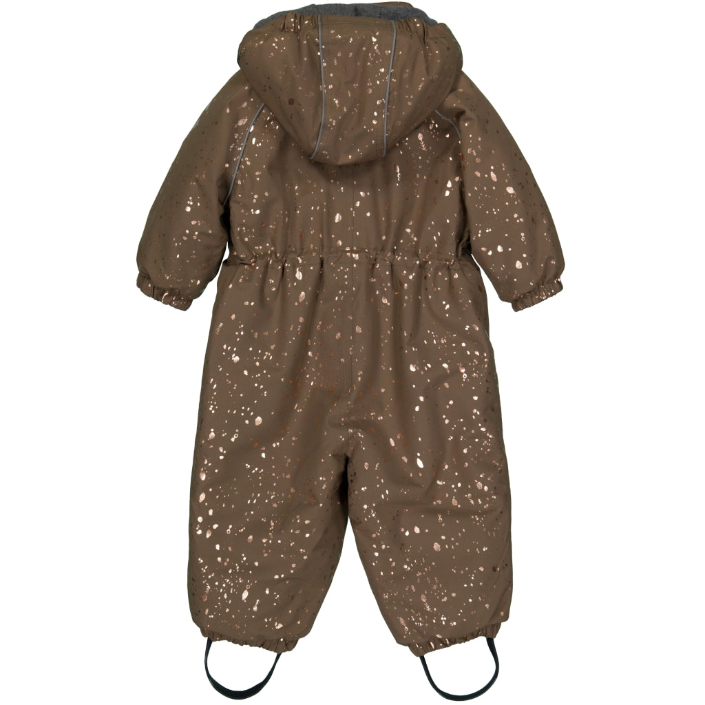 Mikk-Line Baby Flyverdragt Polyester & Glitter Print Flyverdragter Chocolate Chip