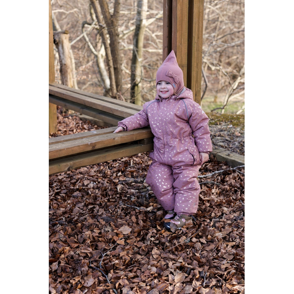 Mikk-Line Baby Flyverdragt Polyester & Glitter Print Flyverdragter Burlwood