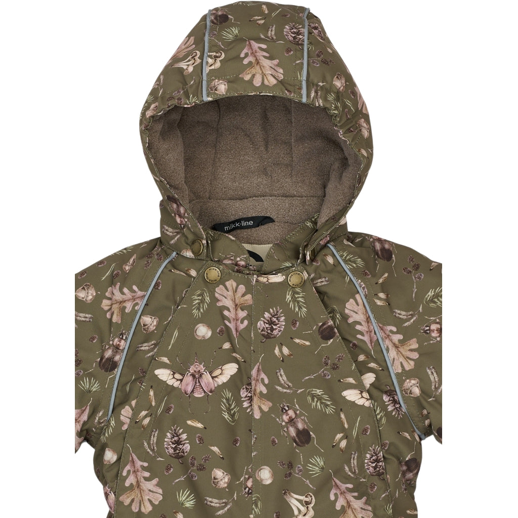 Mikk-Line Baby Flyverdragt Polyester & Skov Print Flyverdragter Burnt Olive