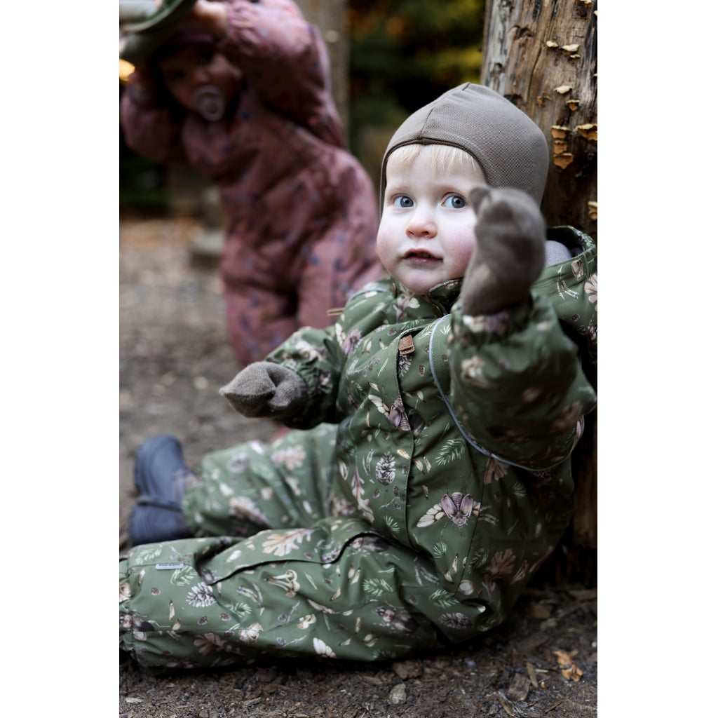 Mikk-Line Baby Flyverdragt Polyester & Skov Print Flyverdragter Burnt Olive