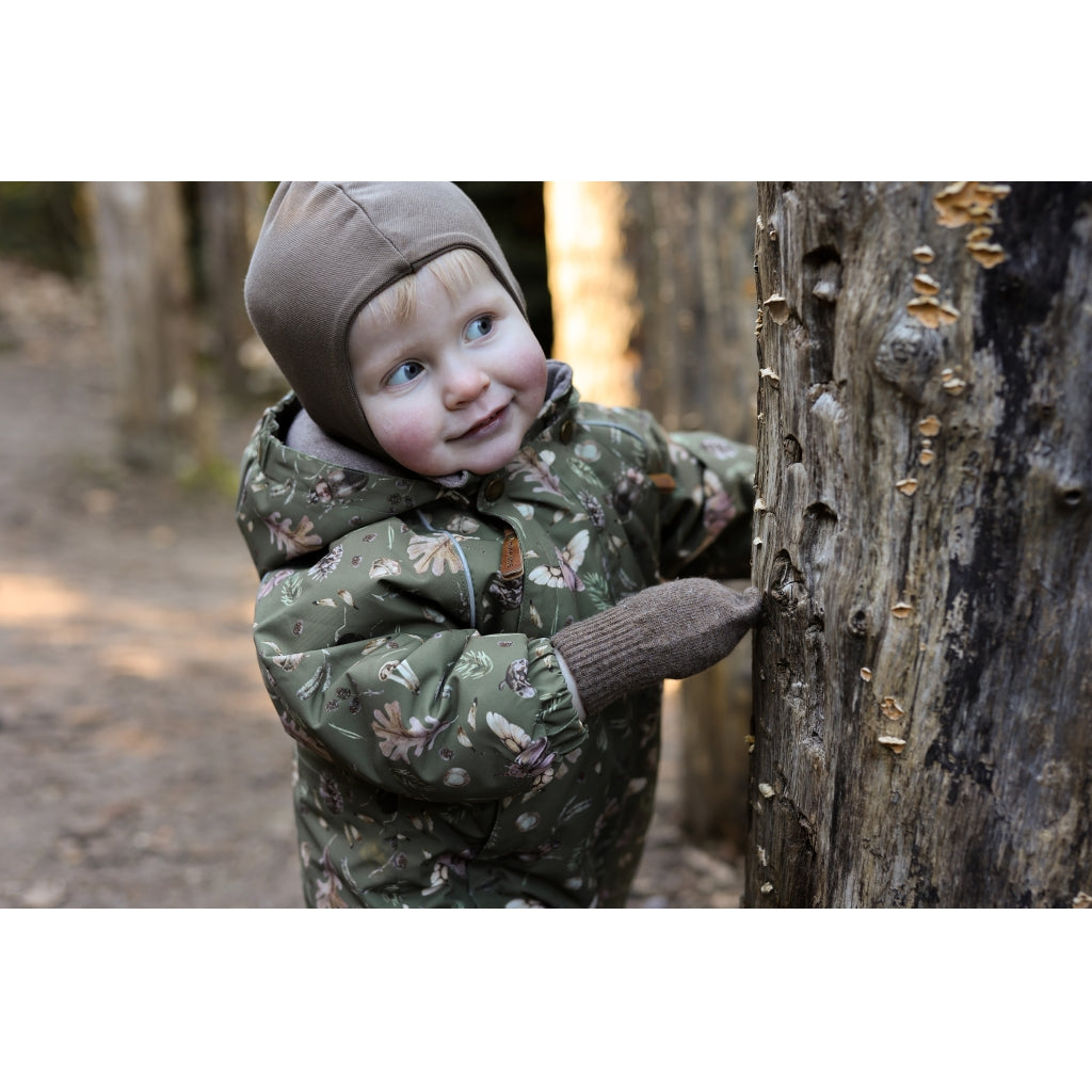Mikk-Line Baby Flyverdragt Polyester & Skov Print Flyverdragter Burnt Olive