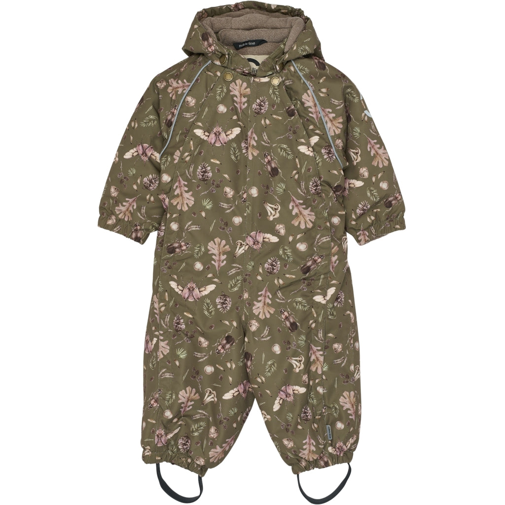 Mikk-Line Baby Flyverdragt Polyester & Skov Print Flyverdragter Burnt Olive