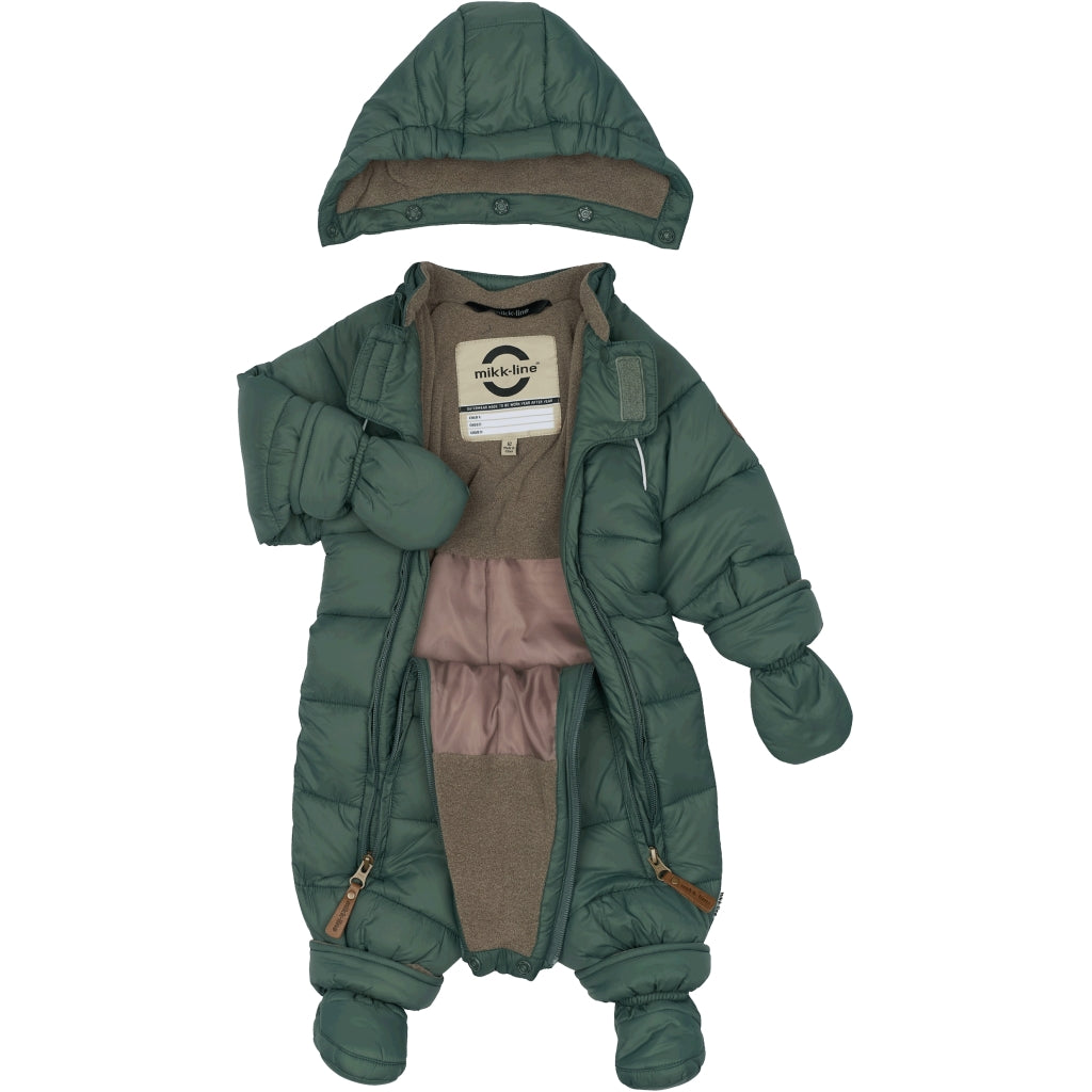 Mikk-Line Baby Puffer Flyverdragt Flyverdragter Balsam Green