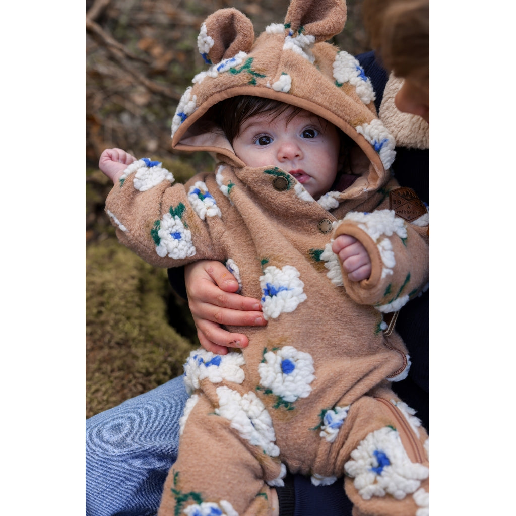 Mikk-Line Baby Teddy Fleece Dragt Wholesuit Chipmunk