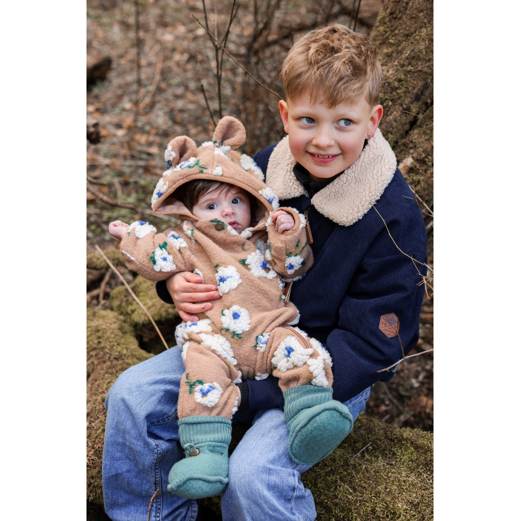Mikk-Line Baby Teddy Fleece Dragt Wholesuit Chipmunk