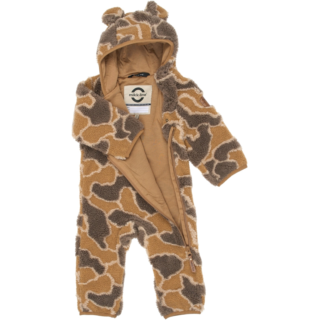 Mikk-Line Baby Teddy Fleece Dragt Wholesuit Dijon