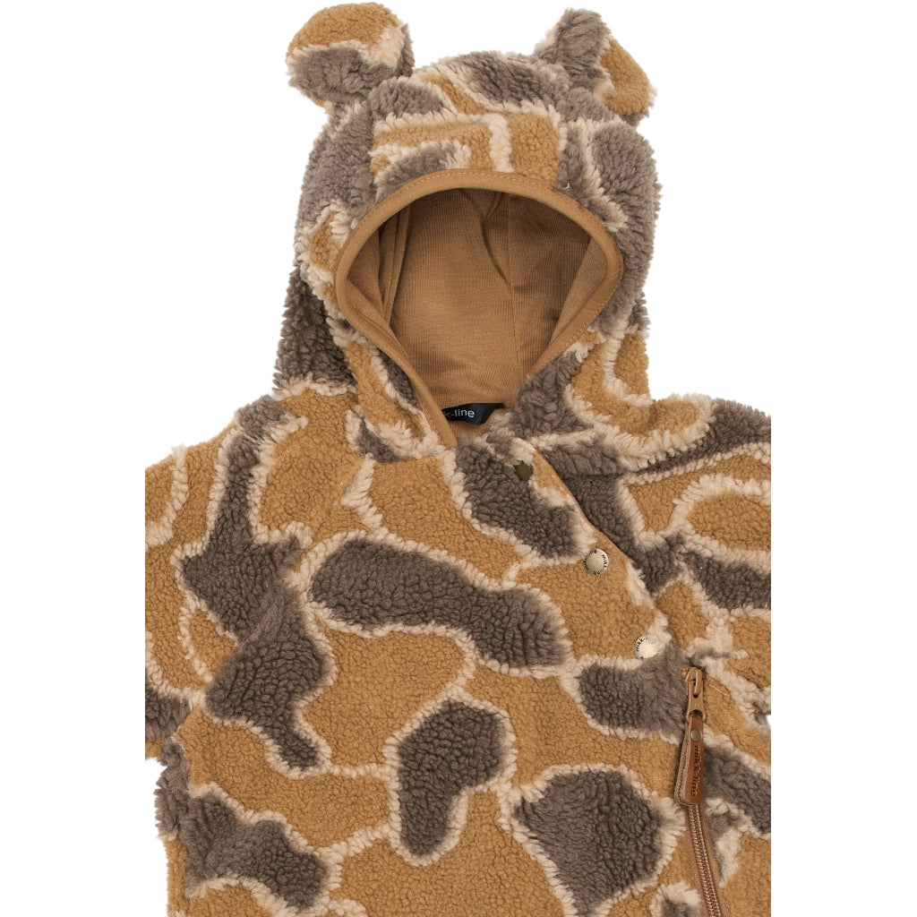 Mikk-Line Baby Teddy Fleece Dragt Wholesuit Dijon
