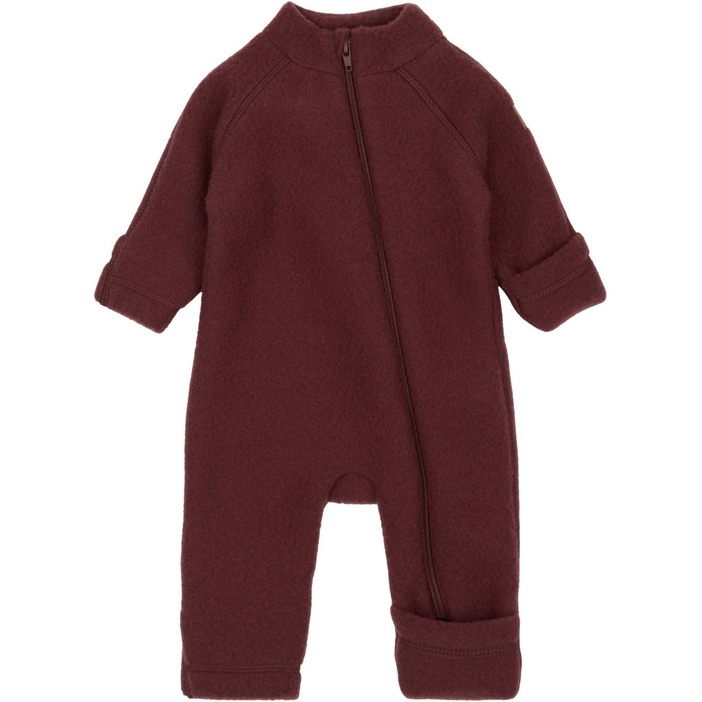 Mikk-Line Baby Ulddragt Uld Rum Raisin