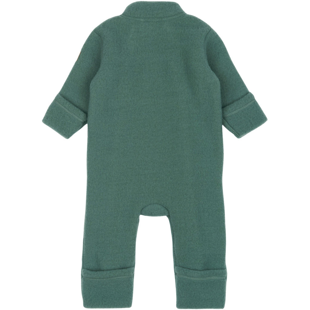 Mikk-Line Baby Ulddragt Dobbelt Lynlås Uld Balsam Green