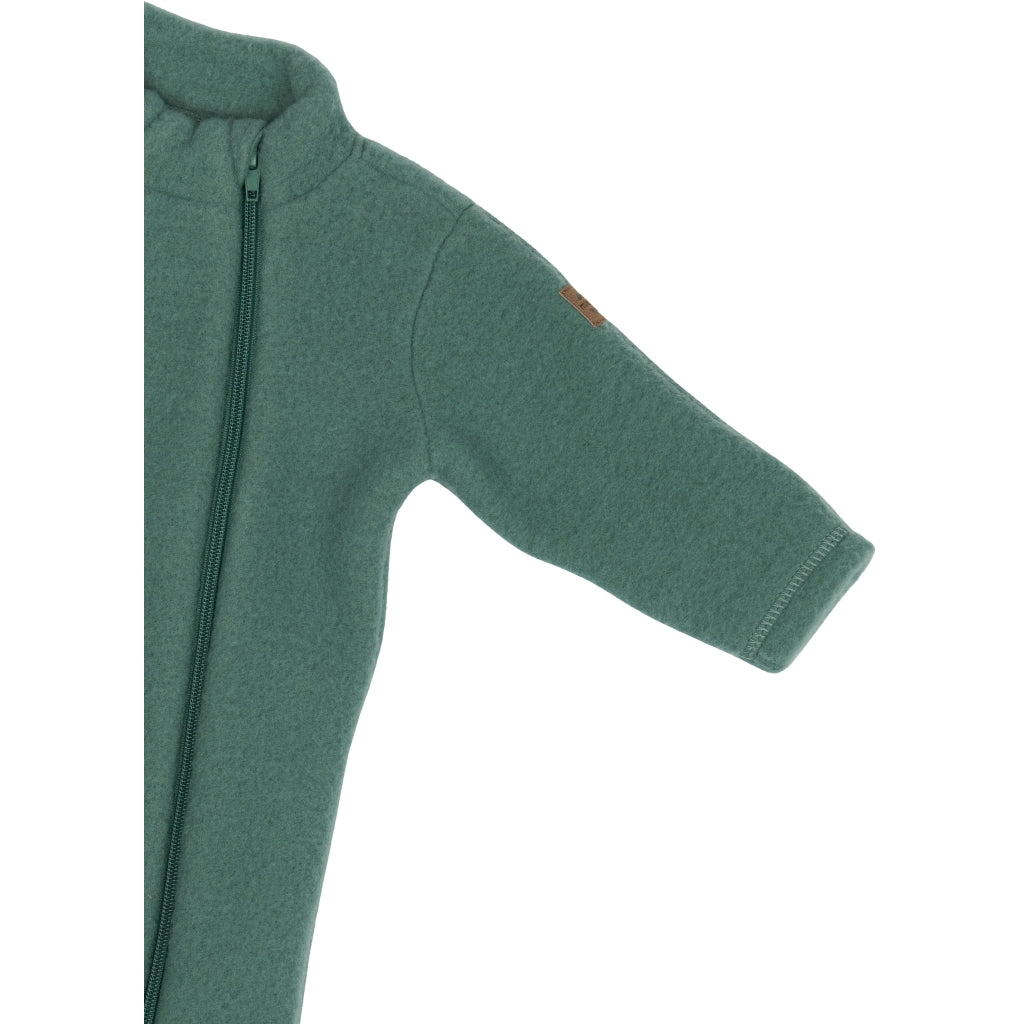 Mikk-Line Baby Ulddragt Dobbelt Lynlås Uld Balsam Green