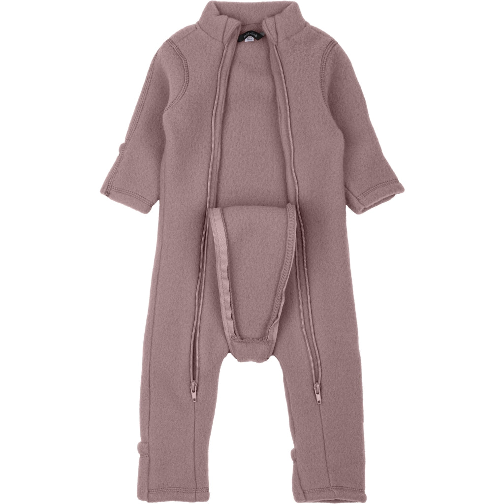 Mikk-Line Baby Ulddragt Dobbelt Lynlås Uld Twilight Mauve