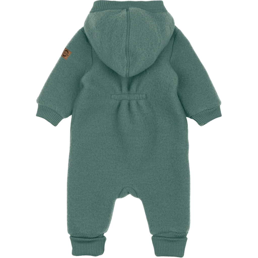 Mikk-Line Baby Ulddragt Hætte Uld Balsam Green