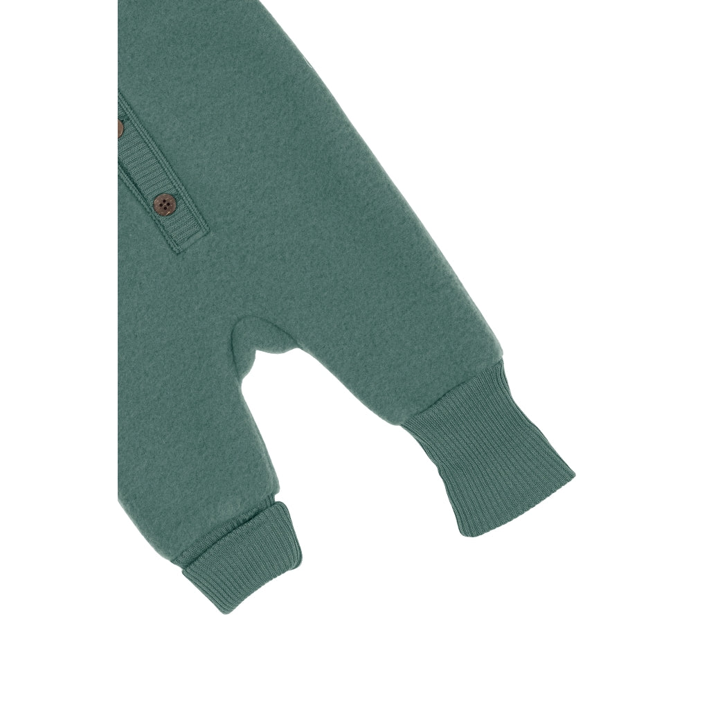 Mikk-Line Baby Ulddragt Hætte Uld Balsam Green
